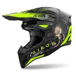 AIROH KASK CROSS / ENDURO / ATV / QUAD WRAAAP DARKNESS KOLOR ZIELONY FLUO/CZARNY/SZARY ROZMIAR M
