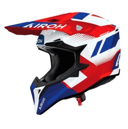 AIROH KASK CROSS / ENDURO / ATV / QUAD WRAAAP VISION KOLOR CZERWONY/NIEBIESKI/BIAŁY ROZMIAR M