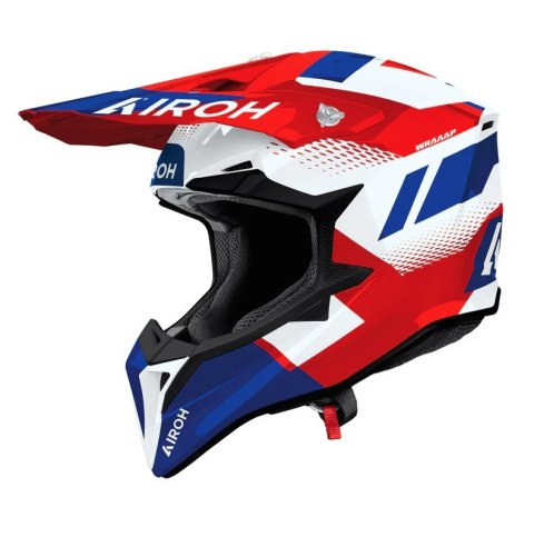 AIROH KASK CROSS / ENDURO / ATV / QUAD WRAAAP VISION KOLOR CZERWONY/NIEBIESKI/BIAŁY ROZMIAR M