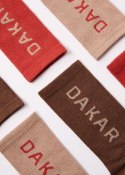 DIVERSE EXTREME TEAM - DAKAR RALLY SKARPETY DKR ATHLAN 3P 256 KOLOR BEŻOWY/CZERWONY ROZMIAR 39-42