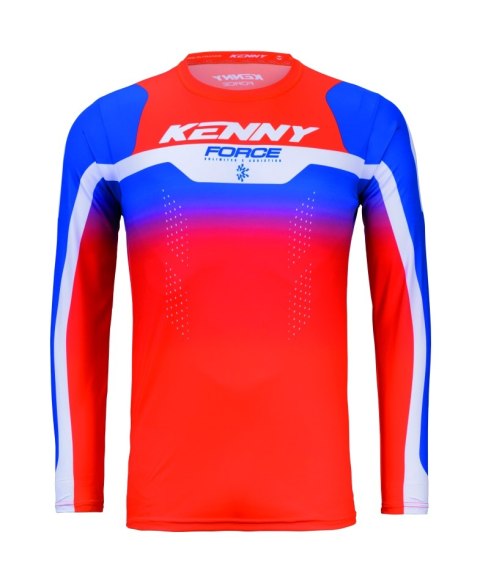 KENNY RACING KOSZULKA CROSS/ENDURO FORCE BEACH ORANGE KOLOR POMARAŃCZOWY/NIEBIESKI ROZMIAR L