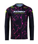 KENNY RACING KOSZULKA CROSS/ENDURO PERFORMANCE KID/JUNIOR/DZECIĘCE WAVE BLACK KOLOR CZARNY ROZMIAR XXXS ( 5/6 LAT)