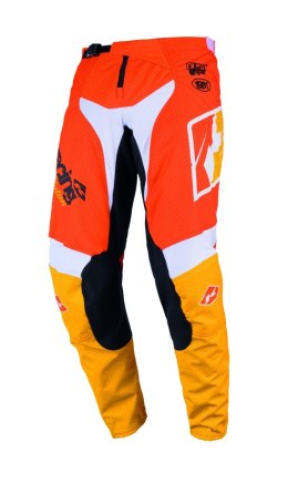 KENNY RACING SPODNIE CROSS/ENDURO FORCE BEACH DUST ORANGE KOLOR POMARAŃCZOWY/BIAŁY ROZMIAR M (32)