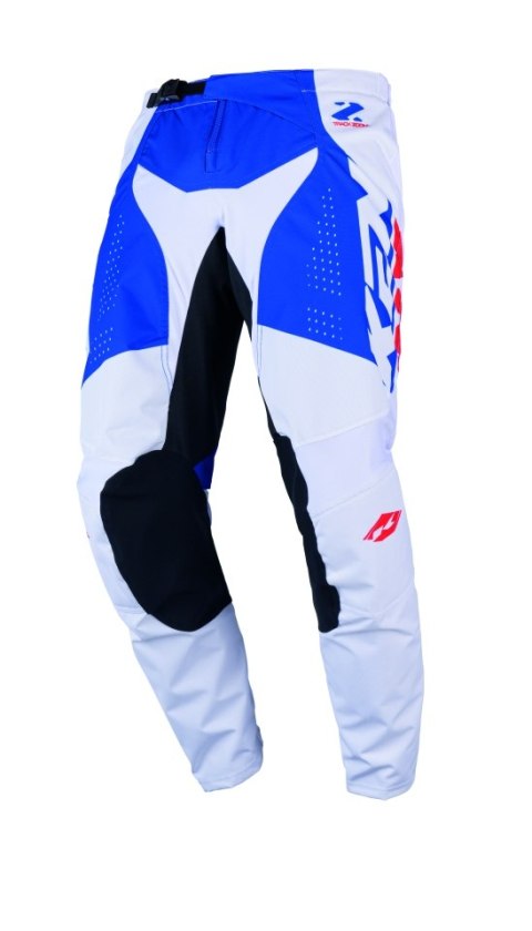 KENNY RACING SPODNIE CROSS/ENDURO TRACK KID/JUNIOR/DZECIĘCE ZOOM PATRIOT KOLOR NIEBIESKI/CZERWONY/BIAŁY ROZMIAR 28 (12 LAT)