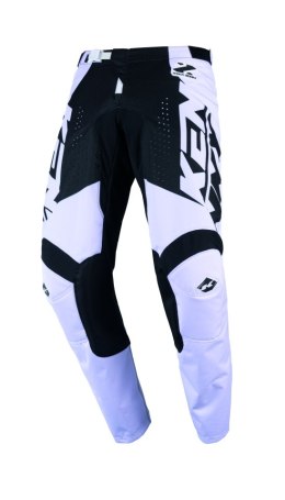 KENNY RACING SPODNIE CROSS/ENDURO TRACK ZOOM BLACK WHITE KOLOR CZARNY/BIAŁY ROZMIAR M (32)