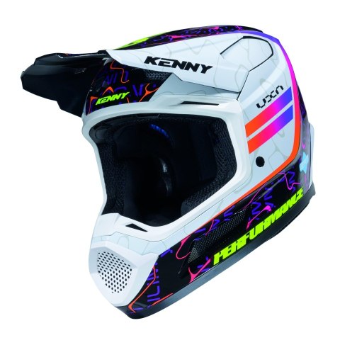 KENNY RACING KASK CROSS/ENDURO PERFORMANCE ERT GRAPHIC + WAVE BLACK WHITE KOLOR CZARNY/BIAŁY ROZMIAR M