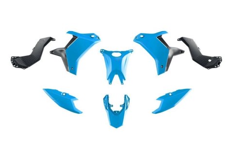 RACETECH (RTECH) 2025/12 KOMPLET PLASTIKÓW (BEZ PRZEDNIEGO BŁOTNIKA) T7 YAMAHA TENERE 700 '25-'26 KOLOR JASNY NIEBIESKI / CZARNY