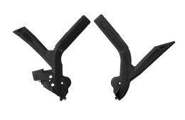 RACETECH (RTECH) 2025/12 OSŁONY RAMY (KOMPLET) BI-MATERIAL SUPER GRIP BETA RR 250 / 300 / 350 / 390 / 430 / 480 '24, KOLOR CZARN
