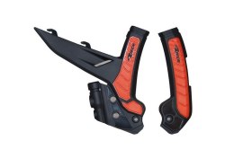 RACETECH (RTECH) 2025/12 OSŁONY RAMY (KOMPLET) BI-MATERIAL SUPER GRIP KTM EXC / EXCF 150 / 250 / 300 / 450 / 500 '24, SX 250 / 3