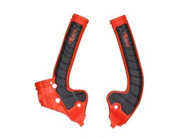 RACETECH (RTECH) 2025/12 OSŁONY RAMY (KOMPLET) BI-MATERIAL SUPER GRIP KTM SX 85 '18-'24 KOLOR CZERWONY / CZARNY