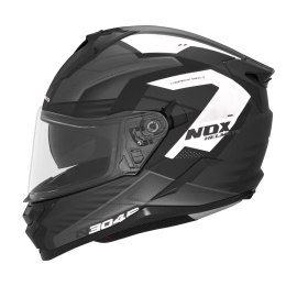 NOX KASK INTEGRALNY (FULL FACE) Z BLENDĄ N304S REVO KOLOR CZARNY/BIAŁY MAT ROZMIAR XL