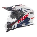 NOX PROMOCJA KASK OFFROAD / TRAIL DUOSPORT (DUAL) N312 TRACK Z SZYBKĄ I BLENDĄ KOLOR CZARNY MAT/CZERWONY ROZMIAR L