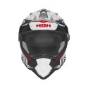 NOX PROMOCJA KASK OFFROAD / TRAIL DUOSPORT (DUAL) N312 TRACK Z SZYBKĄ I BLENDĄ KOLOR SZARY/ŻÓŁTY FLUO ROZMIAR M