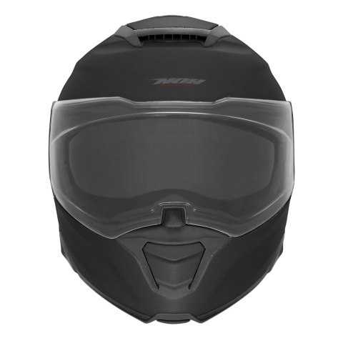 NOX KASK SZCZĘKOWY (FLIP-UP) Z BLENDĄ N967 CONQUER KOLOR CZARNY MAT/CZERWONY ROZMIAR XL (PINLOCK DO TEGO MODELU - FILMPINLOCK70D