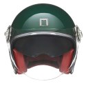 NOX PREMIUM KASK OTWARTY JET HERITAGE SOLID KOLOR ZIELONY POŁYSK ROZMIAR M