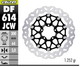 GALFER TARCZA HAMULCOWA PRZÓD KTM 990 DUKE '24- (WAVE FLOATING) (300X64X5MM)