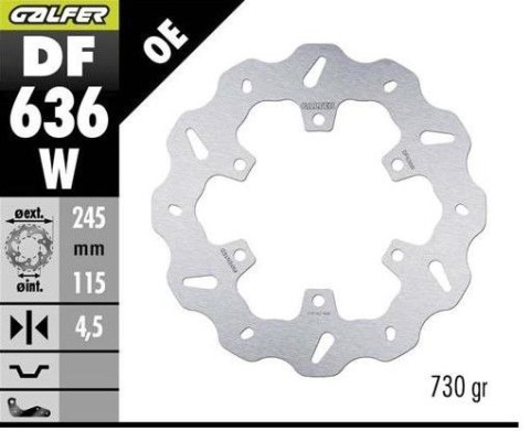 GALFER TARCZA HAMULCOWA TYŁ DUCATI 350/400/600/620/750/800/851/888/ 900/907/959 '89-; MONSTER 600/620/695/696/750/800/821/937 '9