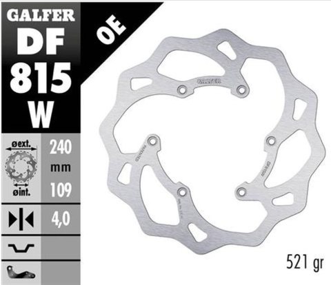 GALFER ZESTAW BETA RR 2T 250/300 RACING '13-; RR 4T 350/390/430/480 RACING '13- (TARCZE I KLOCKI HAMULCOWE PRZÓD I TYŁ) - PATRZ 