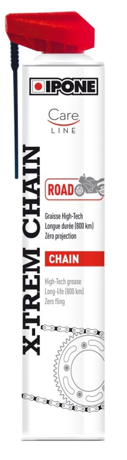 IPONE SPRAY CHAIN 750ML X-TREM ROAD SMAR DO ŁAŃCUCHÓW (CARELINE) (AKC) (12) KARTON 12 SZTUK