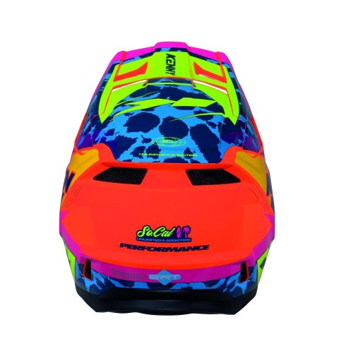 KENNY RACING KASK CROSS/ENDURO PERFORMANCE ERT GRAPHIC + SOCAL KOLOR POMARAŃCZOWY/NIEBIESKI ROZMIAR M