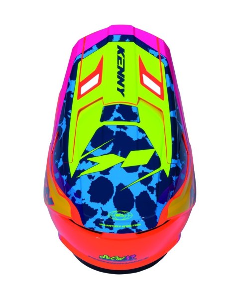 KENNY RACING KASK CROSS/ENDURO PERFORMANCE ERT GRAPHIC + SOCAL KOLOR POMARAŃCZOWY/NIEBIESKI ROZMIAR M