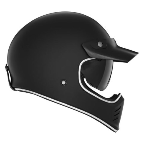 NOX PREMIUM KASK INTEGRALNY (FULL FACE) SEVENTY II SOLID KOLOR CZARNY MAT ROZMIAR XS