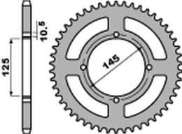 PBR ZĘBATKA TYLNA 857 48 C45 YAMAHA XT 600 '83-'89, XT 600Z TENERE '87-'89, XTZ 660 TENERE '91-'00, XV 125 VIRAGO '97-'01, XV 25
