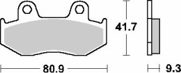 SBS PROMOCJA KLOCKI HAMULCOWE KH323 OFF-ROAD SINTER YAMAHA YFM 700 RAPTOR '13-'14, YFZ 450S '06-'09 KOLOR ZŁOTY