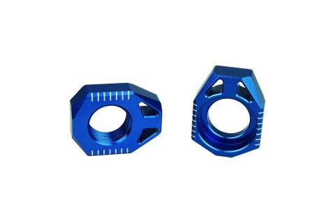 SCAR NOWY RACING NAPINACZE (NAPINACZ) TYLNEJ OŚKI (OSI) SHERCO 125/250/350/450 SE-R SEF-R '08-'23 KOLOR NIEBIESKI