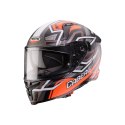 CABERG 2026 KASK INTEGRALNY Z BLENDĄ MODEL AVALON X BRAMA KOLOR CZARNY MAT/CZERWONY FLUO/SZARY ROZMIAR M