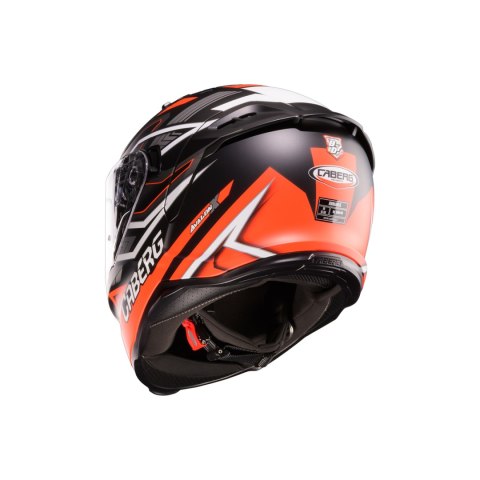 CABERG 2026 KASK INTEGRALNY Z BLENDĄ MODEL AVALON X BRAMA KOLOR CZARNY MAT/CZERWONY FLUO/SZARY ROZMIAR M