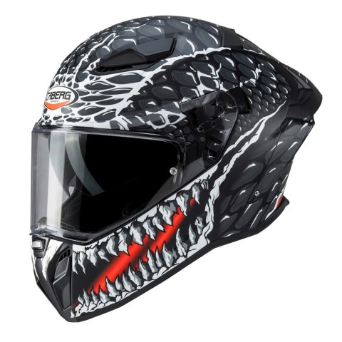 CABERG KASK INTEGRALNY Z BLENDĄ MODEL DRIFT EVO II CROK KOLOR CZARNY/BIAŁY/CZERWONY MAT ROZMIAR XS (PINLOCK W ZESTAWIE)
