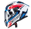 CABERG KASK INTEGRALNY Z BLENDĄ MODEL DRIFT EVO II JARAMA KOLOR BIAŁY/CZERWONY/NIEBIESKI ROZMIAR XS (PINLOCK W ZESTAWIE)