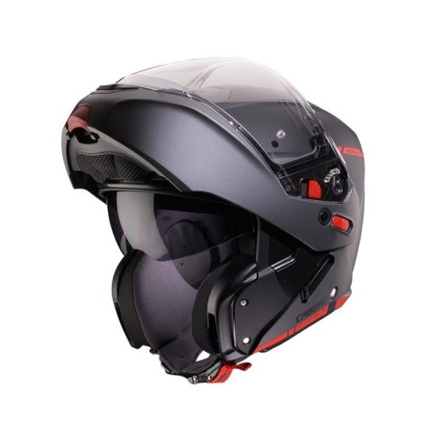 CABERG KASK SZCZĘKOWY FLIP-UP MODEL HORUS X RAY CZARNY MAT/SZARY/CZERWONY FLUO ROZMIAR XL