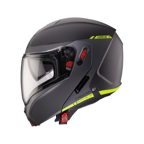 CABERG KASK SZCZĘKOWY FLIP-UP MODEL HORUS X RAY CZARNY MAT/SZARY/ŻÓŁTY FLUO ROZMIAR L