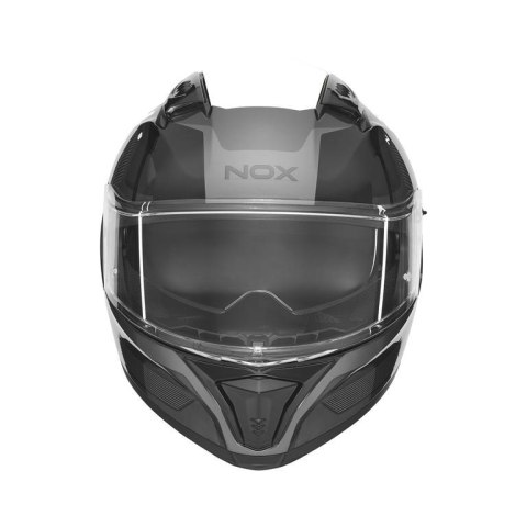NOX KASK INTEGRALNY (FULL FACE) Z BLENDĄ N402 MENTOR KOLOR CZARNY/BIAŁY ROZMIAR L