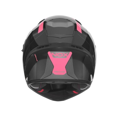 NOX KASK INTEGRALNY (FULL FACE) Z BLENDĄ N402 MENTOR KOLOR CZARNY/RÓŻOWY ROZMIAR XS