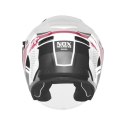 NOX KASK OTWARTY JET Z BLENDĄ N130 EKTO KOLOR BIAŁY/RÓŻOWY ROZMIAR L