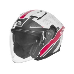 NOX KASK OTWARTY JET Z BLENDĄ N130 EKTO KOLOR BIAŁY/RÓŻOWY ROZMIAR XS