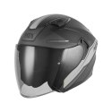 NOX KASK OTWARTY JET Z BLENDĄ N130 EKTO KOLOR SREBRNY/CZARNY MAT ROZMIAR L