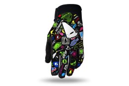 UFO RĘKAWICE SKYLINE KIDS MOTOCROSS KOLOR CZARNY / MIX APLIKACJI UFO ROZMIAR M - KOLEKCJA 2025/2026