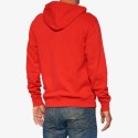 100 PROCENT BLUZA NA ZAMEK OFFICIAL ZIP HOODIE FLEECE RED KOLOR CZERWONY ROZMIAR S