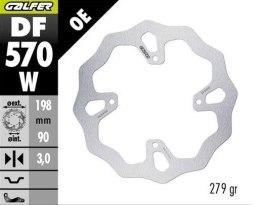 GALFER TARCZA HAMULCOWA PRZÓD KTM SX 65 '25-; HUSQVARNA TC 65 '25-; GAS GAS MC 65 '25- (198X90X3MM) WAVE