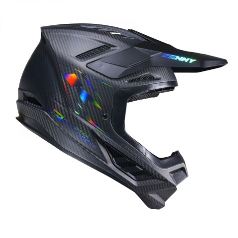 KENNY RACING KASK CROSS/ENDURO TITANIUM CARBON MATT HOLOGRAPHIC KOLOR CZARNY ROZMIAR L