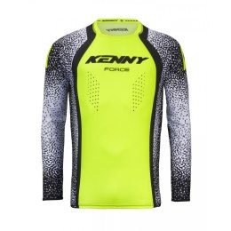 KENNY RACING KOSZULKA CROSS/ENDURO FORCE PIXEL WHITE NEON YELLOW KOLOR BIAŁY/ ŻÓŁTY FLUO ROZMIAR XL