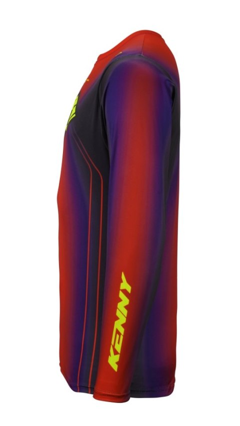 KENNY RACING KOSZULKA CROSS/ENDURO TRACK KID/JUNIOR/DZECIĘCE FOCUS RED KOLOR CZERWONY ROZMIAR XS (10/12 LAT)