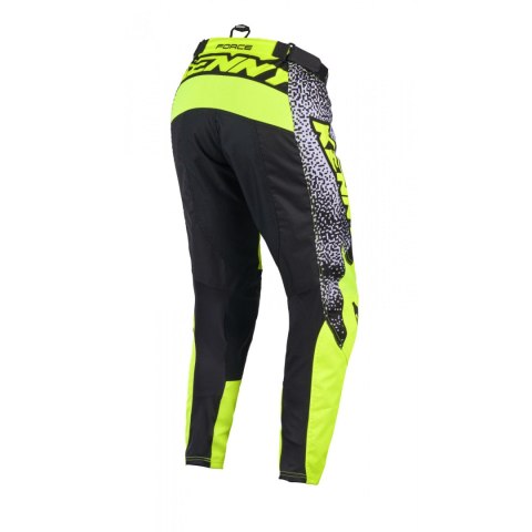 KENNY RACING SPODNIE CROSS/ENDURO FORCE PIXEL WHITE NEON YELLOW KOLOR BIAŁY/ŻÓŁTY FLUO ROZMIAR L (34)