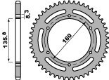 PBR ZĘBATKA TYLNA 3552 51 C45 GILERA 350 XRT 88-89 (ŁAŃC. 520) (JTR5.51) (MADE IN ITALY)