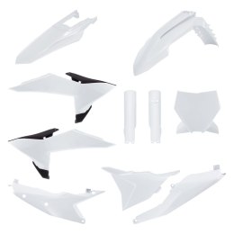 POLISPORT KOMPLET PLASTIKÓW (FULL KIT) KTM SX/SX-F/XC/XC-F '25-'26 W ZESTAWIE TABLICA PRZEDNIA I OSŁONY AMORTYZATORÓW KOLOR BIAŁ