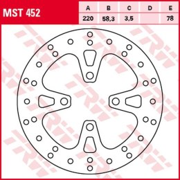 TRW ZF TARCZA HAMULCOWA PRZÓD HONDA NSC 50 VISION '12-, AFS 110 '12-, NSC 110 '11-, SCV 125 LEAD '10-'13, PCX 125 '10-'14, SH 12